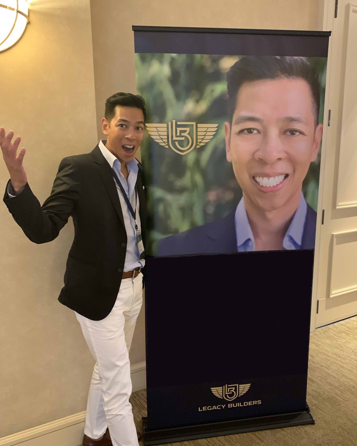 Joe Lau at a speaking event